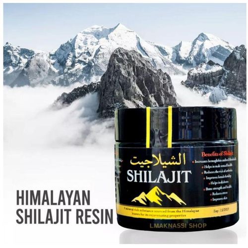 50 G Shilajit Pure Himalaya Résine Hautement Concentrée, Énergie Naturelle Et Soutien Immunitaire Pour Hommes