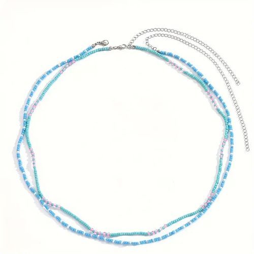 2 Chaîne De Ventre Ciel & Pink À La Mode, Chaine De Taille Pour Femme