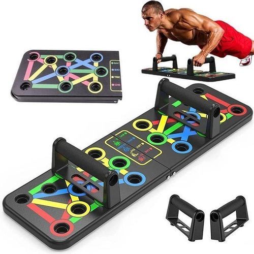 Planche de Pompes Pliable Multifonction – Push Up Board de Musculation pour la Maison 