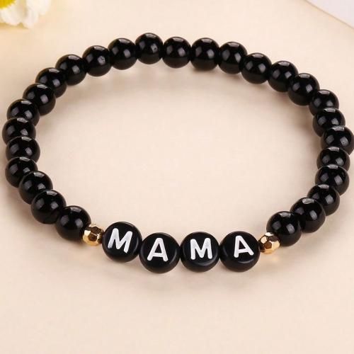 Bracelet Mama Black Perle