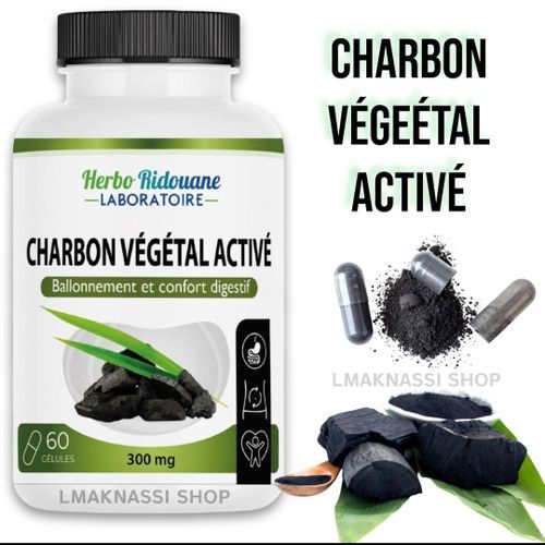 Charbon Végétal Activé 300mg 60 Gélules
