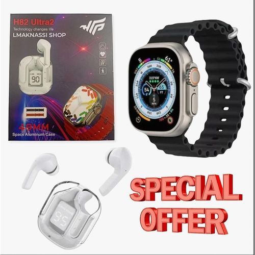 Pack Écouteurs Bluetooth Et Montres Connectées Max – 2 Bracelets Intelligents