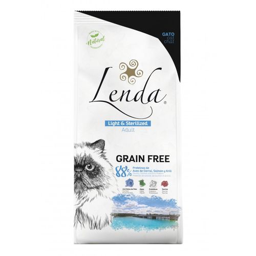 Croquette Lenda Chat Grain-free Light & Sterilisé Adult 2kg