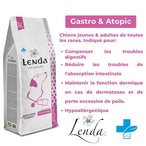 Vet Chien: Gastro & Atopic 2 Kg ( Hypoallergenic- Sensitive)
