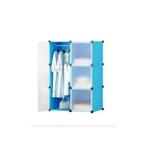Armoire Penderie De Rangement De Vos Vêtements Et Sacs Avec Portes, Cube Armoire Polyvalente Grande Taille, Couleur Aléatoir