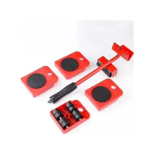 Furniture Lifter Easy Moving Sliders 5 Packs Mover Tool Set Lifting System Red