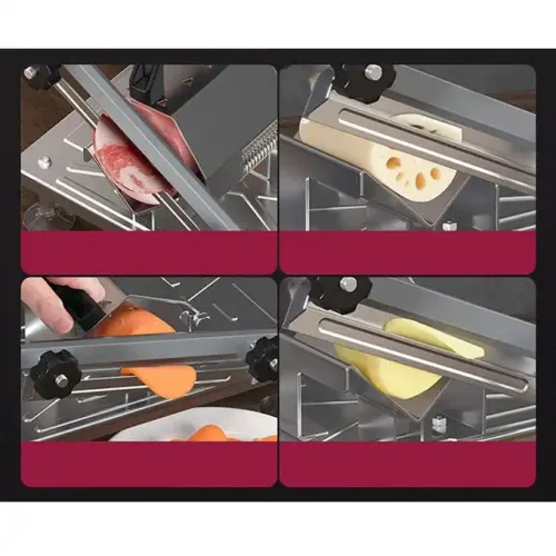 Trancheuse Manuelle Pour Viande Congelée, Coupe Ajustable , Design Et Couleur Aléatoire
