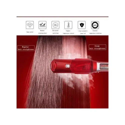Lisseur Vapeur Sonar Cheveux Lisses Soyeux Finition Pro, Couleur Et Design Aléatoire