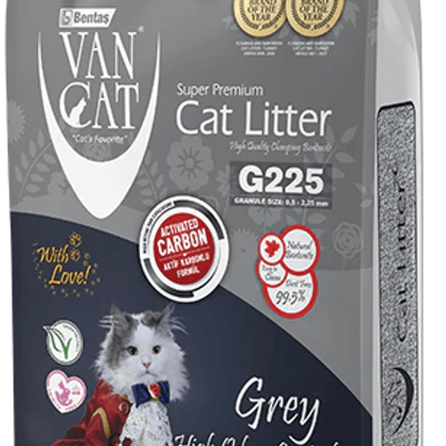 Vancat Grey- Litière Agglomérante Avec Charbon Actif 10 L