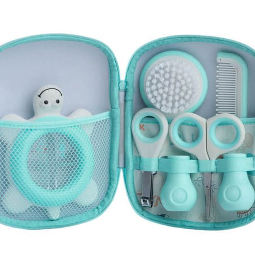Set De Toilette Turquoise (accessoires : Turquoise & Blanc) Unisexe 7103