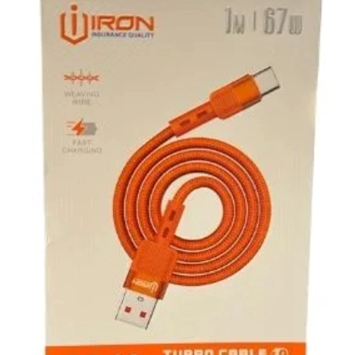 Câble Cr-02 Turbo 67w | Usb Vers Lightning | 1m Nylon Tressé Ultra-résistant