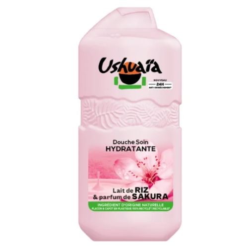 Gel douche Hydratant Lait de Riz Parfum de Sakura 24H Anti-dessèchement