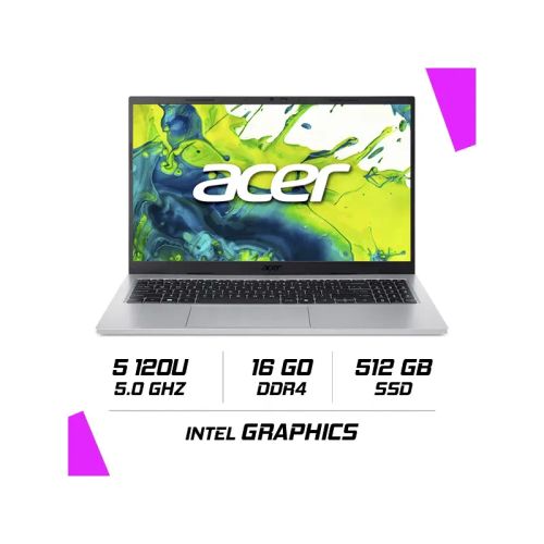 Aspire Go Intel Core 5 120u/16go Ddr4/512gb Ssd/15.6 60hz/win11