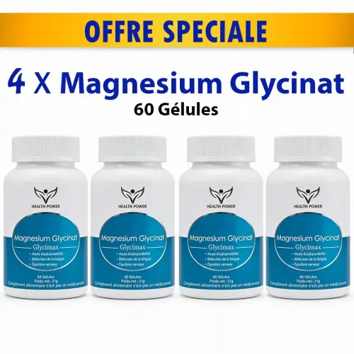 Pack 4 X Boites De Magnésium Glycinate  