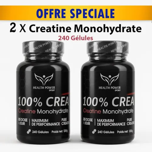 Pack 2 X Boites De Créatine Monohydrate 240 Gélules