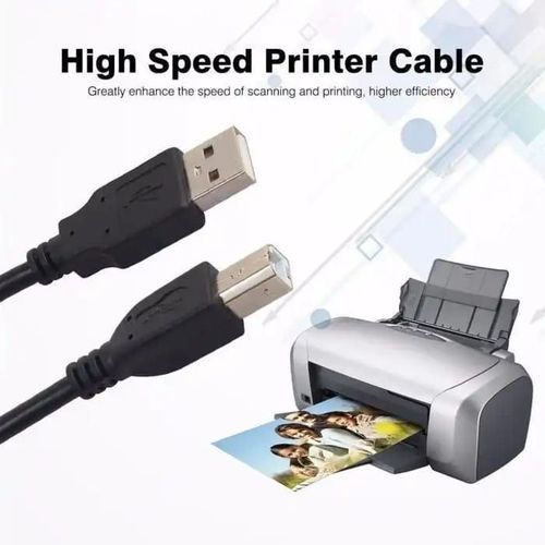 Cable Imprimante 1.5m Usb 2.0 Extension Haute Vitesse Pour Canon, Hp, Epson, Brother, Type A A Type B