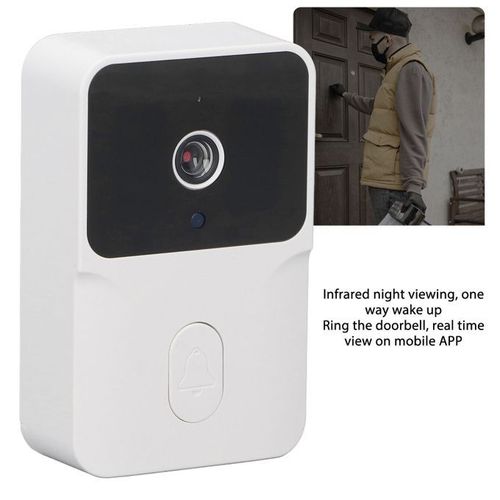 Sonnette Vidéo Wifi Caméra De Sonnette Avec Vision Nocturne 120 Degrés
