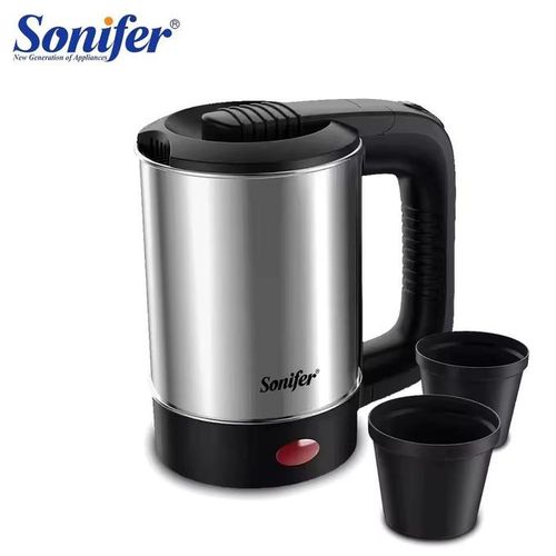 Mini Bouilloire Électrique Portable En Acier Inoxydable, 600w