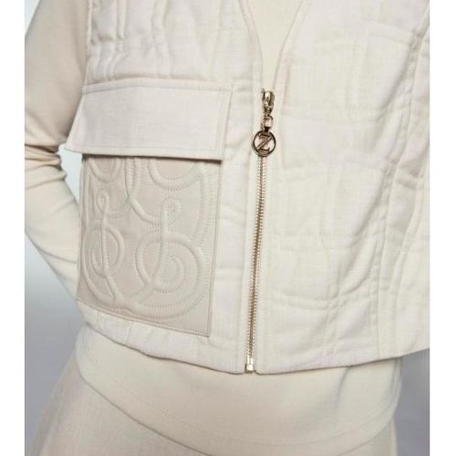 Ensemble Trois Piéces Combiné Triple Vanille Détaillé À Motifs Poche
