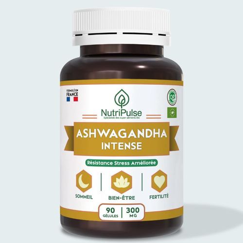 Ashwagandha Bio Instense Calme Stress - Anxiété & Dépression Nerveuse 90 Gélules