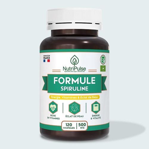 Spiruline 500mg Superfood Riche En Vitamines – Énergie - Vitalité & Éclat De Peau – 120 Comprimés