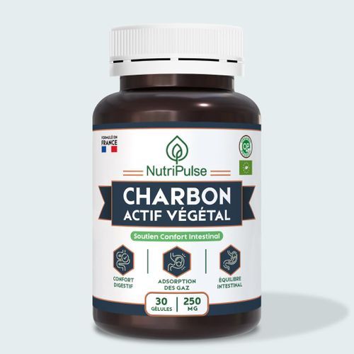 Charbon Végétal Activé 250 Mg – Confort Digestif & Équilibre Intestinal – 30 Gélules