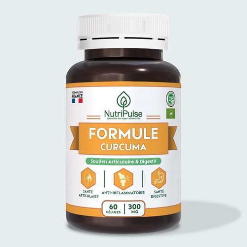 Formule Curcuma 300mg – Soutien Articulaire - Santé Digestive & Anti-inflammatoire Naturel – 60 Gélules