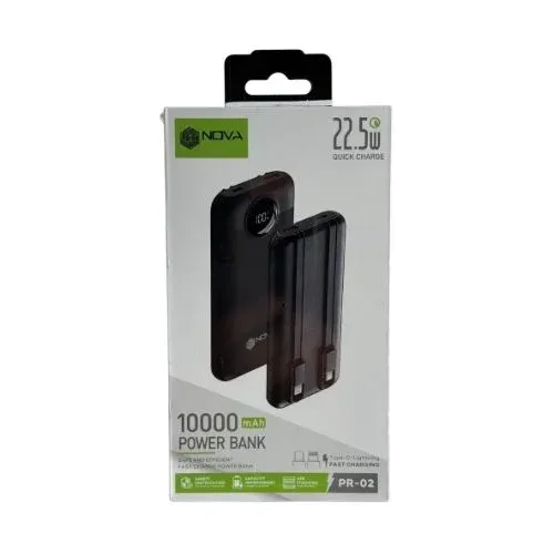 Power Bank 10 000 Mah – Charge Rapide 22.5w : Le Compagnon Indispensable (usb-c & Lightning)