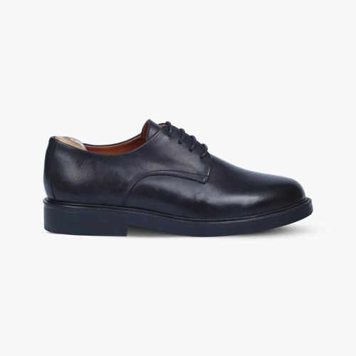 Mens Black Leather Derbies