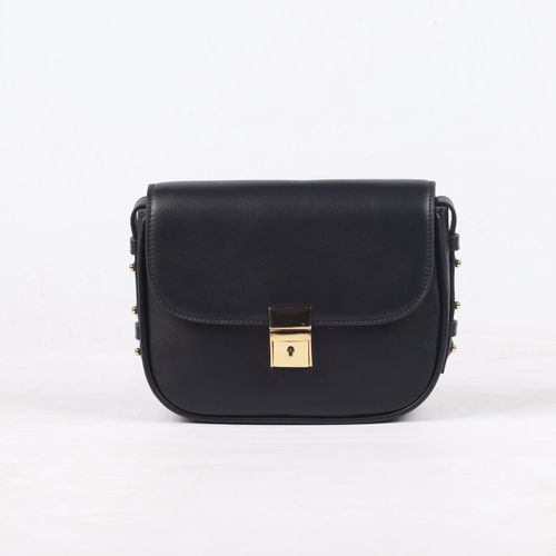 Simone Black Leather