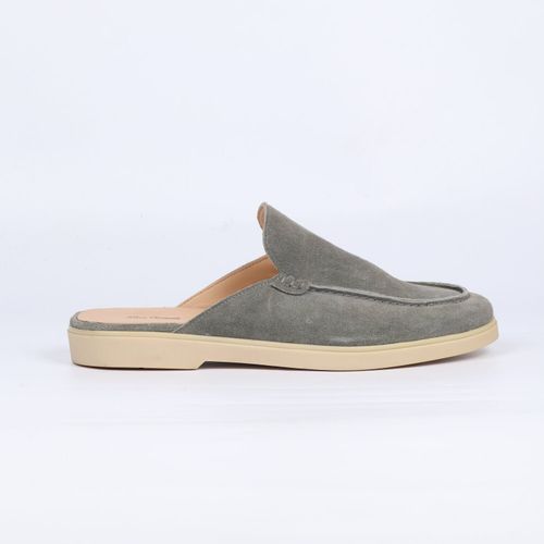 Mens Mint Suede Leather Loafers
