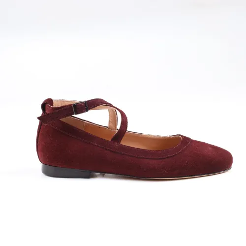 Bally Burgundy Suede