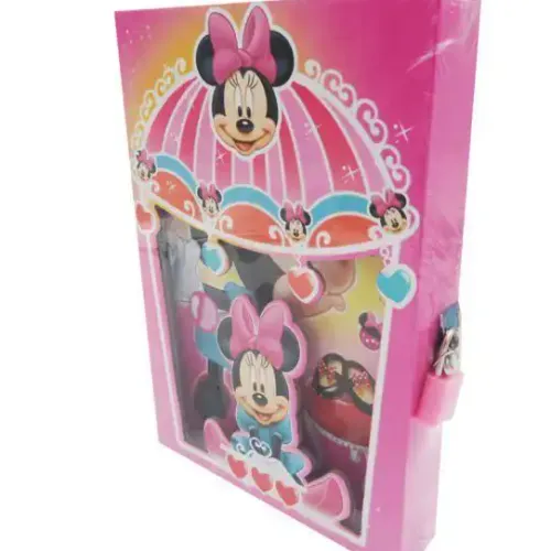 Journal Avec Clé Secrète Pour Enfants, Cadeau Pour Filles, Bijoux Disney Minnie Mouse