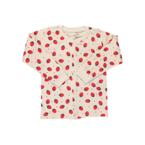 Pyjama Interlock Boutonné Fraise