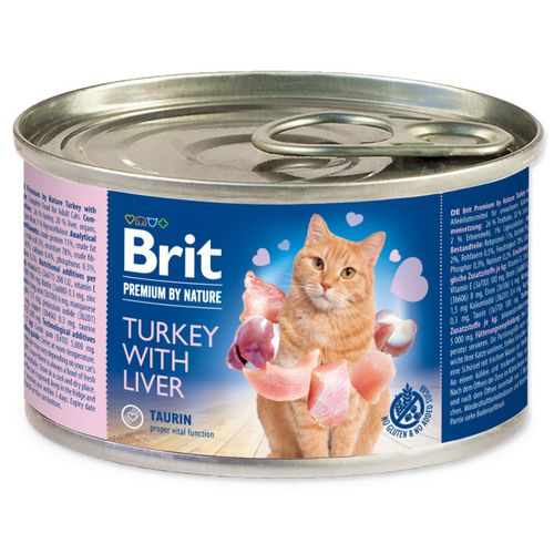 Paté Premium By Nature Turkey With Liver Pour Chat