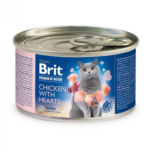 Paté Premium By Nature Chicken With Hearts Pour Chat