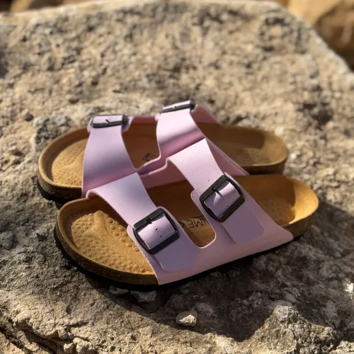 Sandale Ocime Cuir Nubuck rose bebe