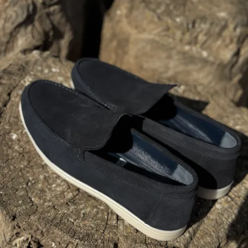 Mocassin En Daim Pour Homme