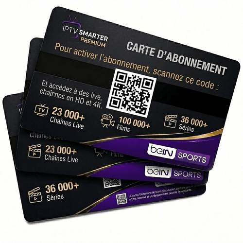Abonnement IPTV Carte Cadeau – Accès Smart TV, Matchs en Direct & Coupe du Monde