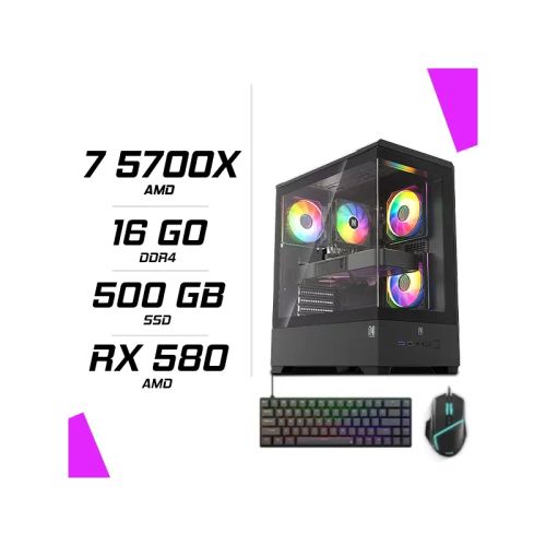 Pc Gamer Amd Ryzen 7 5700x Rx 580 8gb + Esg M2 Flash + Nova Cp68