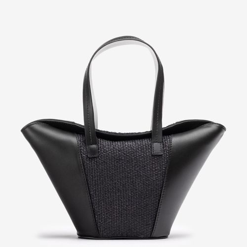 Petit Sac En Cuir Et Raphia