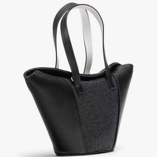 Petit Sac En Cuir Et Raphia