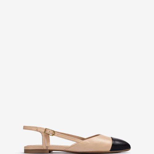Ballerines Sans Talon Bicolores - Skin/blk