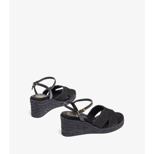 Espadrille À Pointe Carrée En Tissu 