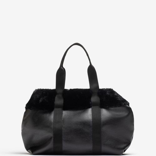 Grand Sac Fourre Tout Avec Détail De Fourrure