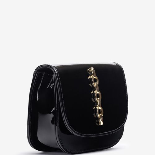 Petit Sac En Cuir Vernis Avec Ornement