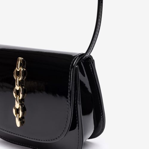 Petit Sac En Cuir Vernis Avec Ornement