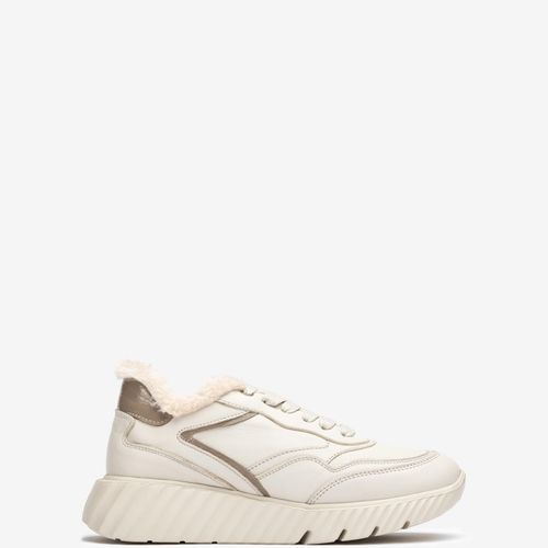 Baskets En Daim Et Cuir Verni Froissé 