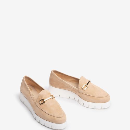 Mocassins En Daim À Plateforme