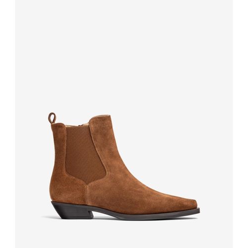 Bottines De Style Cow-boy En Daim
